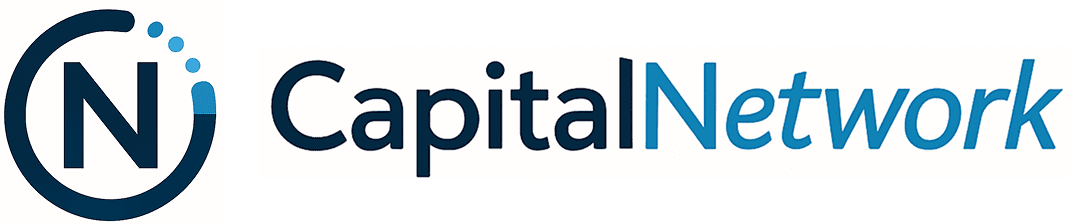 Capital Network logo with stylized letters.
