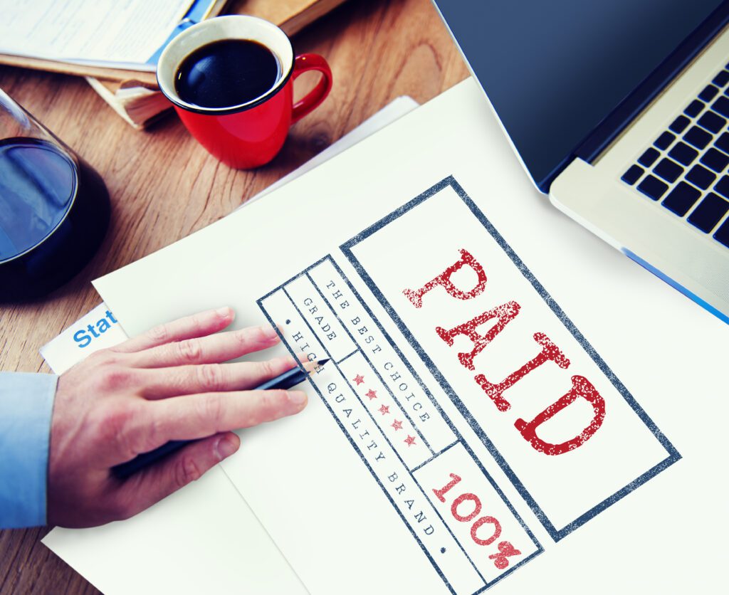 Fully paid invoice