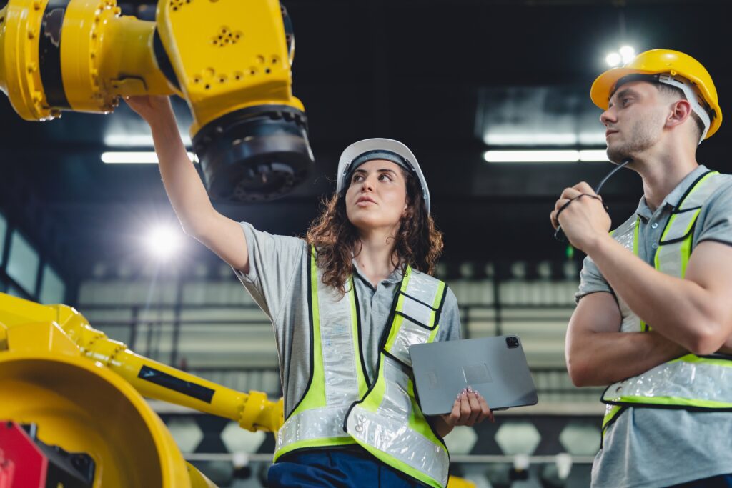 Robotics equipment at work