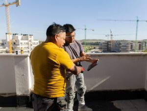 Two men on the job