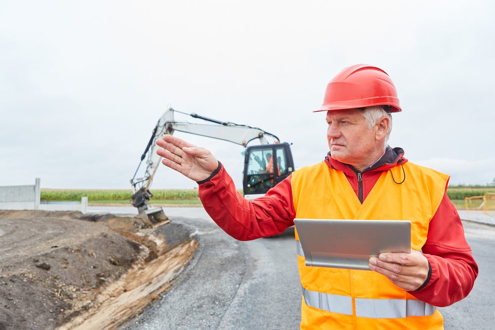 Preparing a construction site