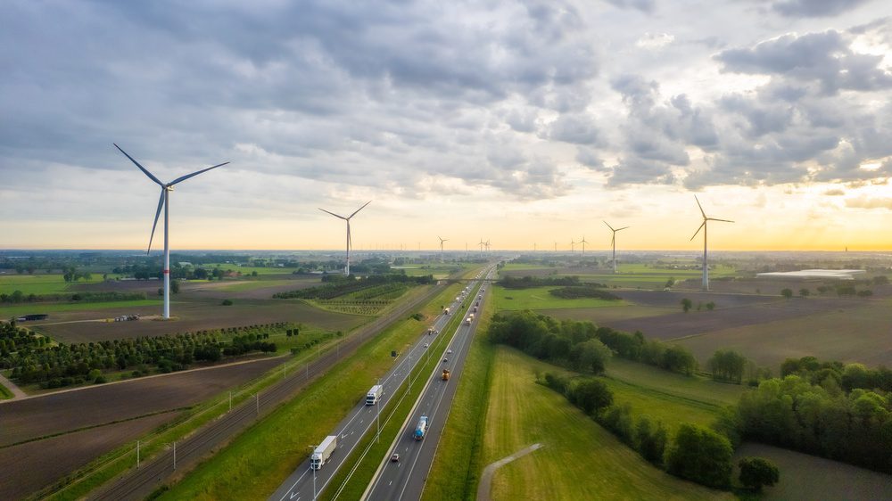Trucks and wind turbines