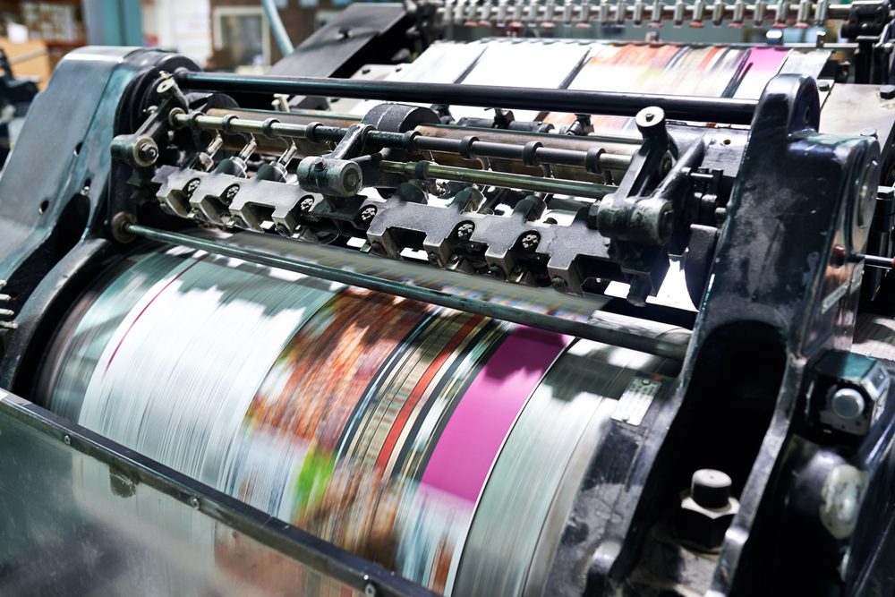 Commercial printing operation