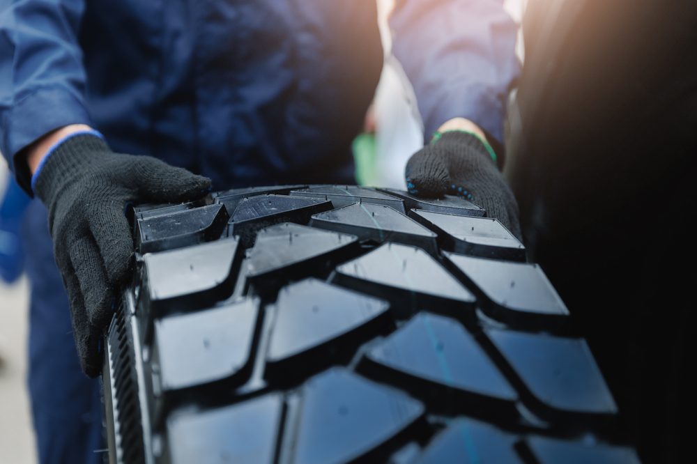 Changing a truck tire
