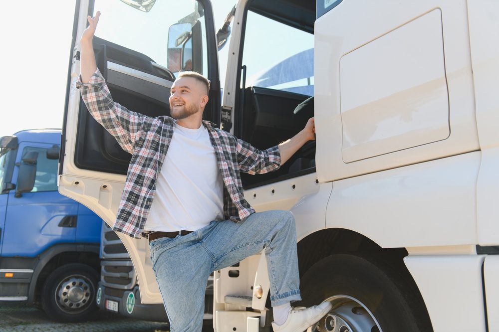 Moving company truck driver